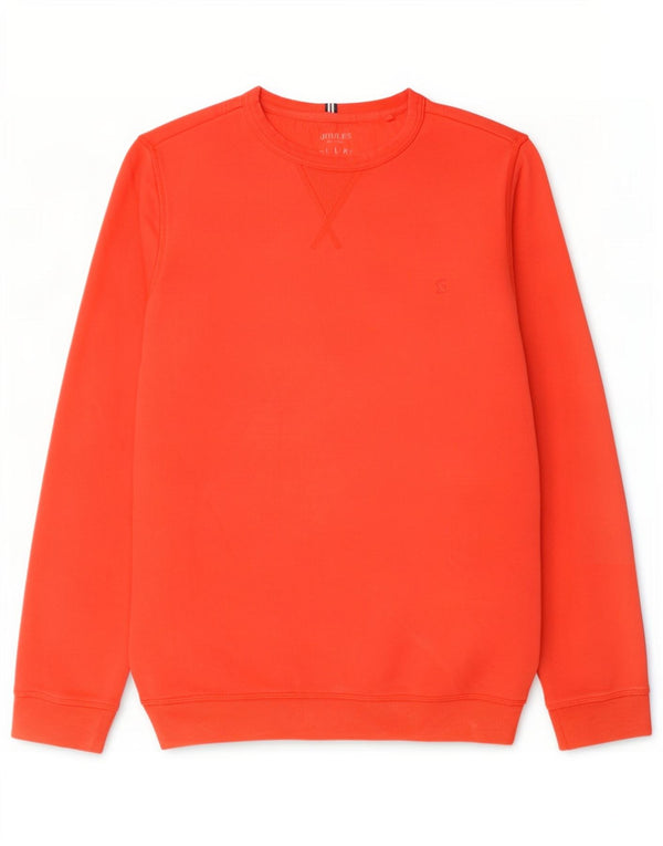 Joules Mens Sweatshirt Jumper Small Orange Cotton