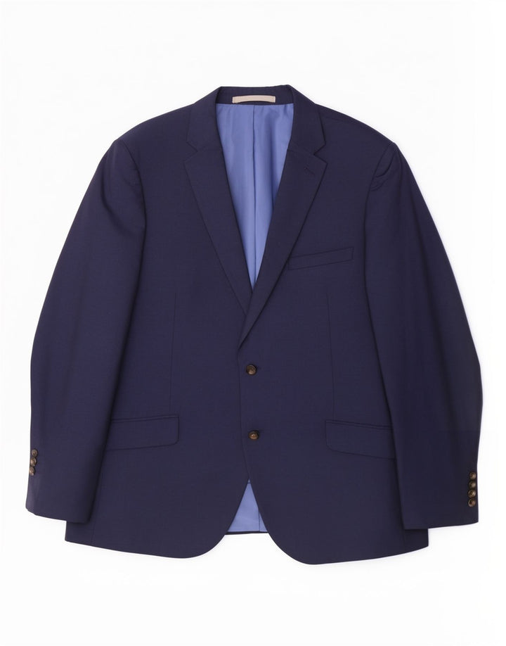 Marks & Spencer Mens 2 Button Blazer Jacket UK 44 XL Navy Blue Classic