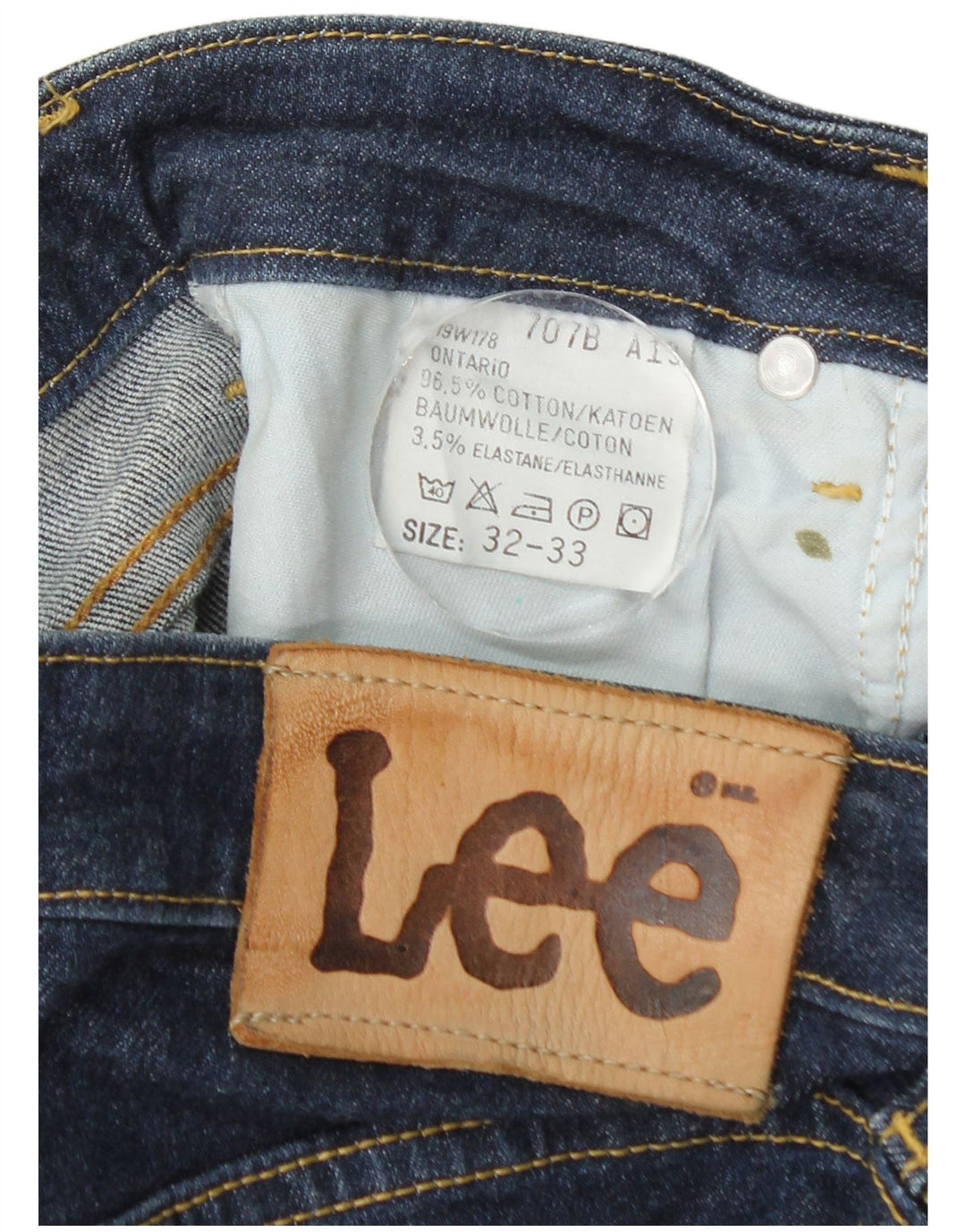 Lee Womens Skinny Jeans W32 L33 Navy Blue Cotton