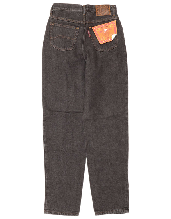 Pepperino Girls Tapered High Waist Jeans 15-16 Years W26 L32 Black Cotton