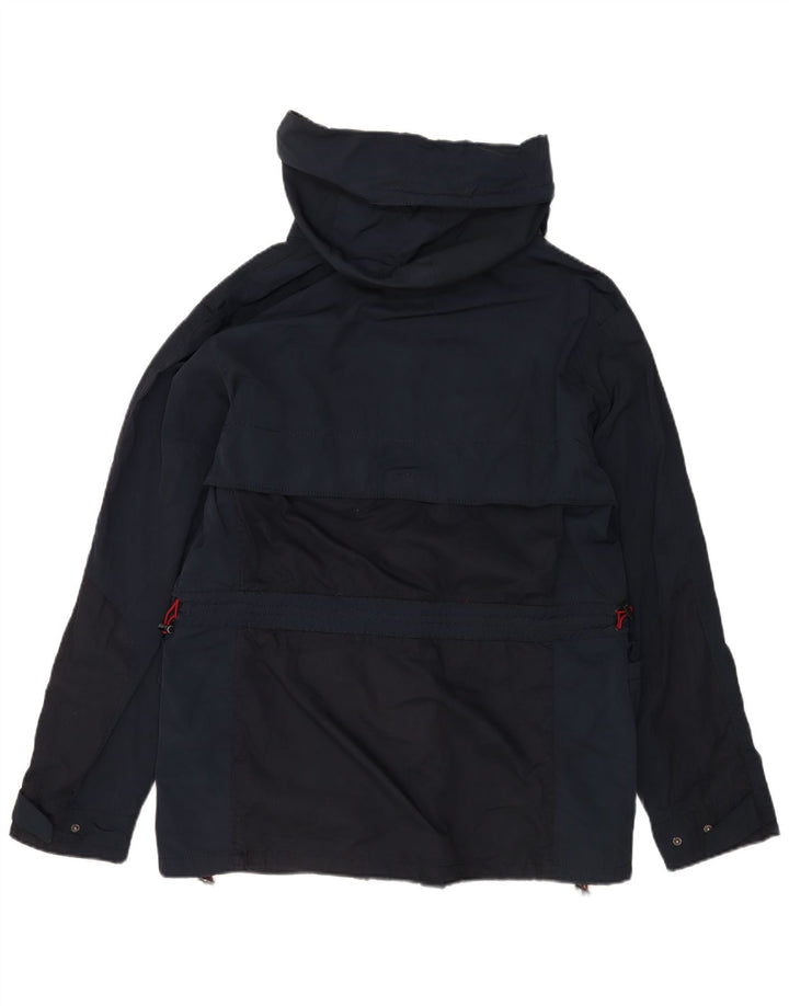 Zara Mens Hooded Utility Jacket UK 40 Large Navy Blue