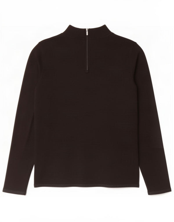 Coast Womens Turtle Neck Jumper Sweater UK 12 Medium Black Viscose