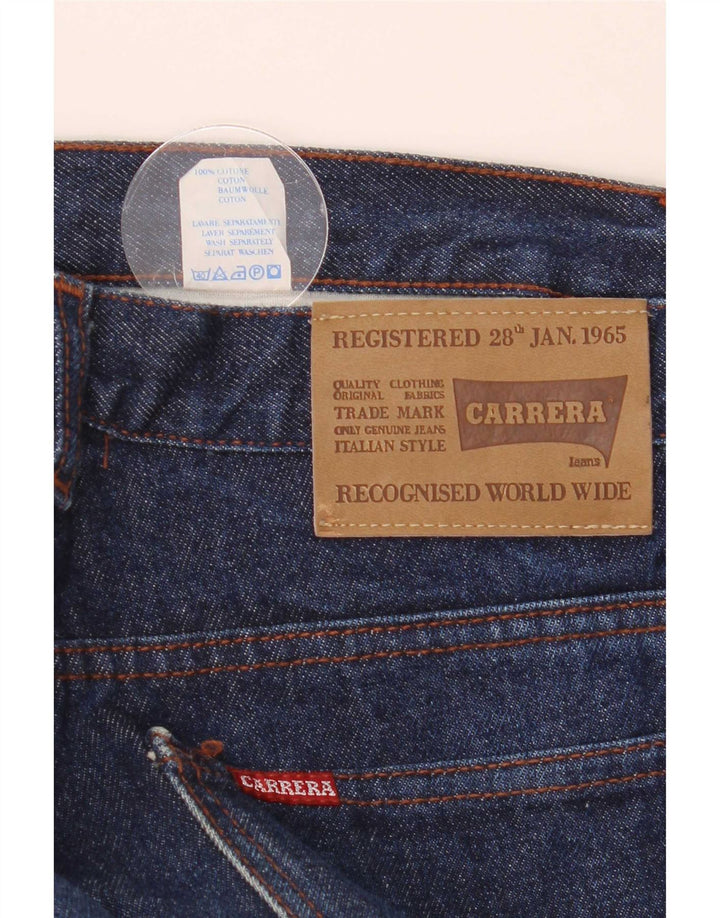 Carrera Mens Straight Jeans W34 L31 Navy Blue Cotton