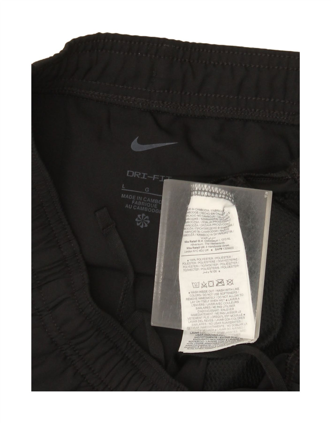 Nike Womens Dri Fit Tracksuit Trousers UK 16 Large  Black Polyester