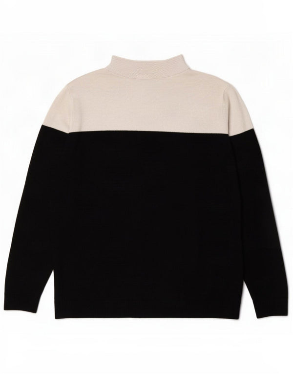 Marks & Spencer Womens Turtle Neck Jumper Sweater UK 10 Small Black