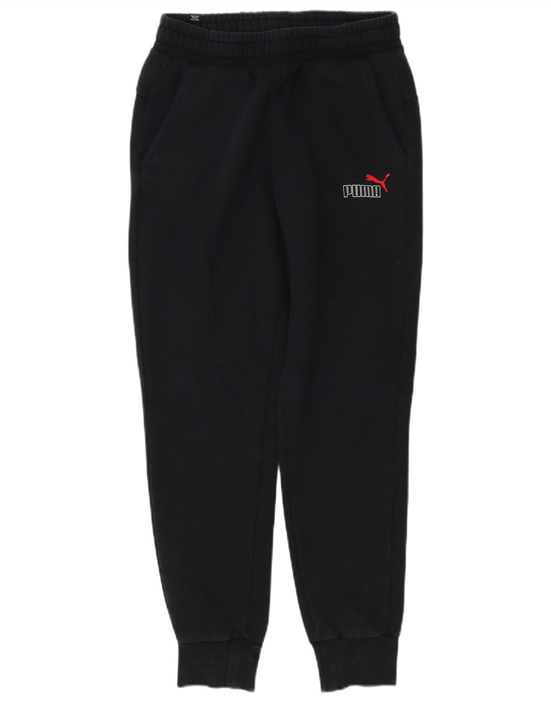 Puma Mens Tracksuit Trousers Joggers Small Black Cotton