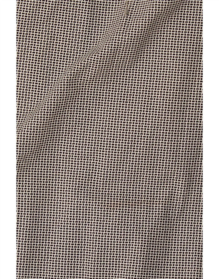 Hugo Boss Mens Regular Fit Shirt Medium Black Geometric Cotton
