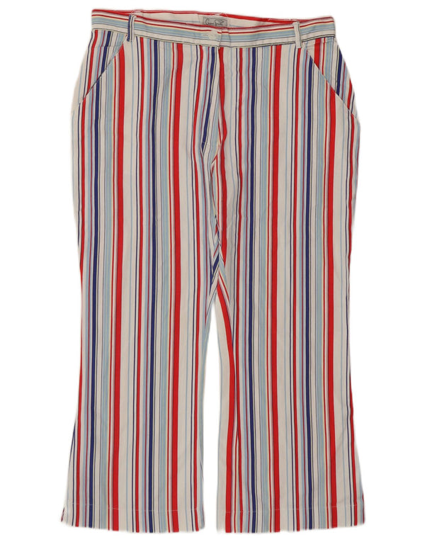 Giani Feroti Womens Cropped Trousers Medium W30 L23 Multicoloured Striped