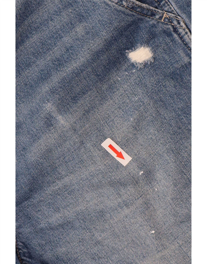 Gap Womens Distressed Dungarees Denim Shorts Medium W36  Blue Cotton