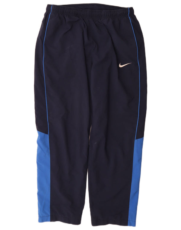 Nike Mens Tracksuit Trousers XL Navy Blue Colourblock Polyester Sports