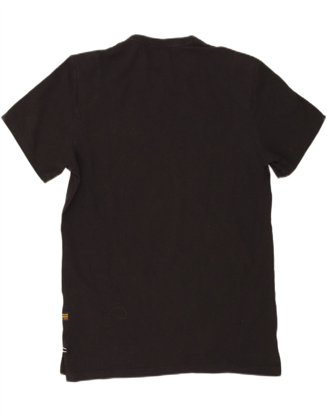 G-STAR Mens Graphic T-Shirt Top Medium Black Cotton