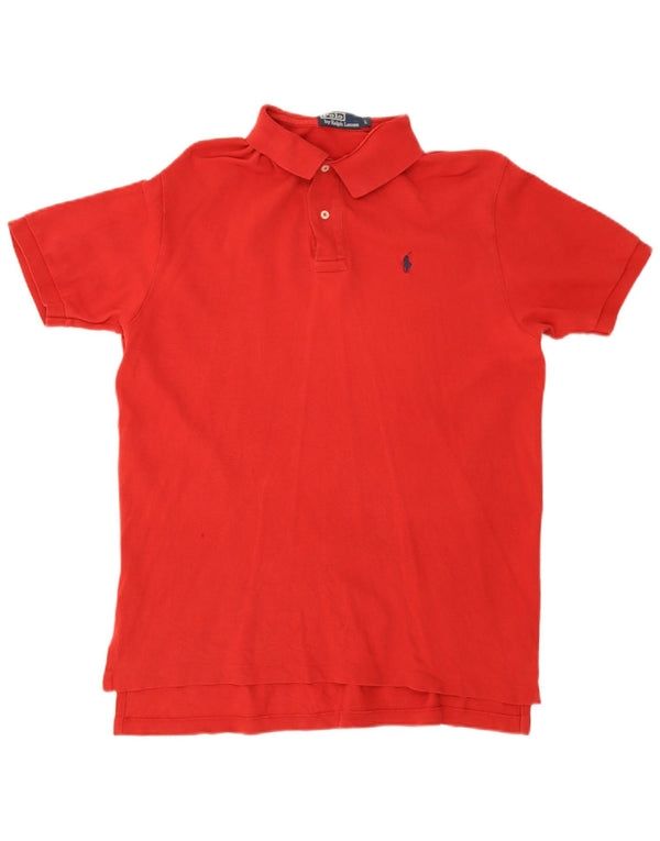 Ralph Lauren Mens Polo Shirt Large Red Cotton