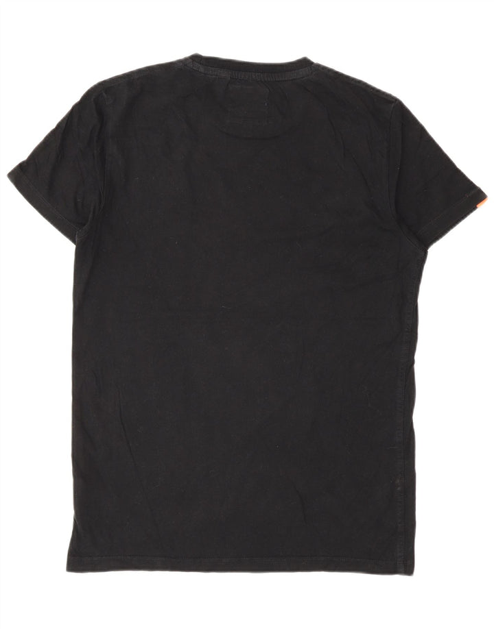 Superdry Mens T-Shirt Top Small Black Cotton
