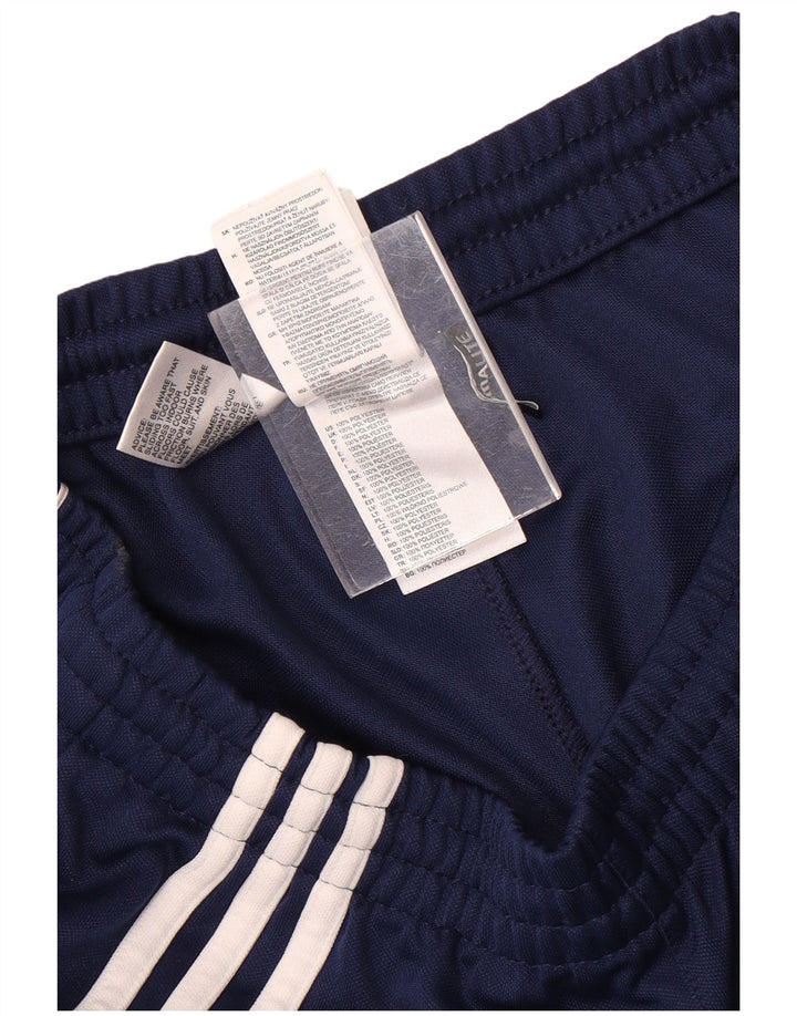 Adidas Mens Climalite Tracksuit Trousers Medium Navy Blue Colourblock