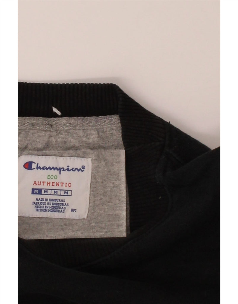 CHAMPION Mens Sweatshirt Jumper Medium Black Cotton Vintage Champion and Second-Hand Champion from Messina Hembry 