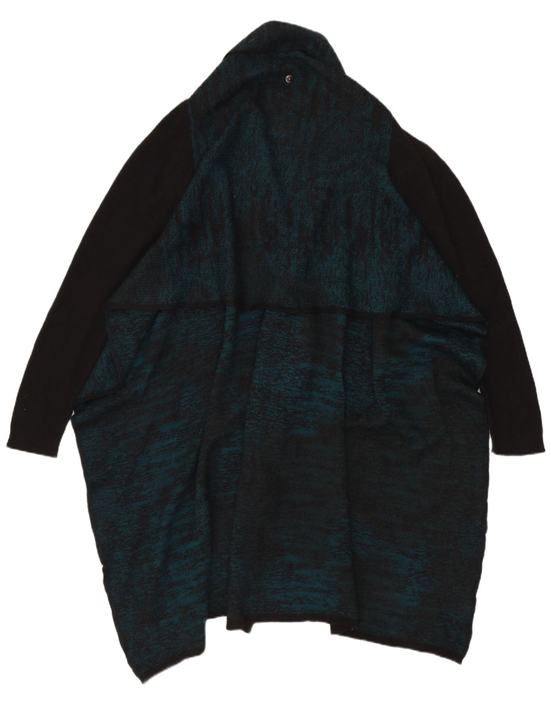 Diesel Womens Oversized Longline Cardigan Sweater UK 10 Small Green Wool