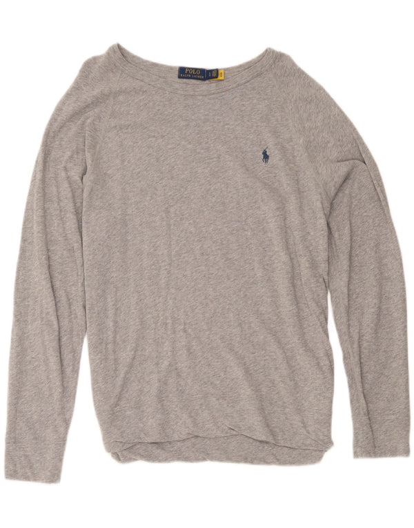 Polo Ralph Lauren Mens Sweatshirt Jumper Large Grey Flecked Cotton