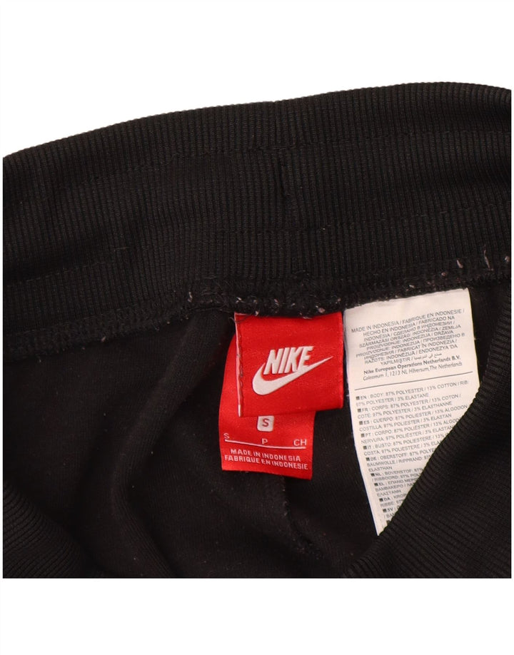 NIKE Womens Tracksuit Trousers Joggers UK 8 Small  Black Colourblock