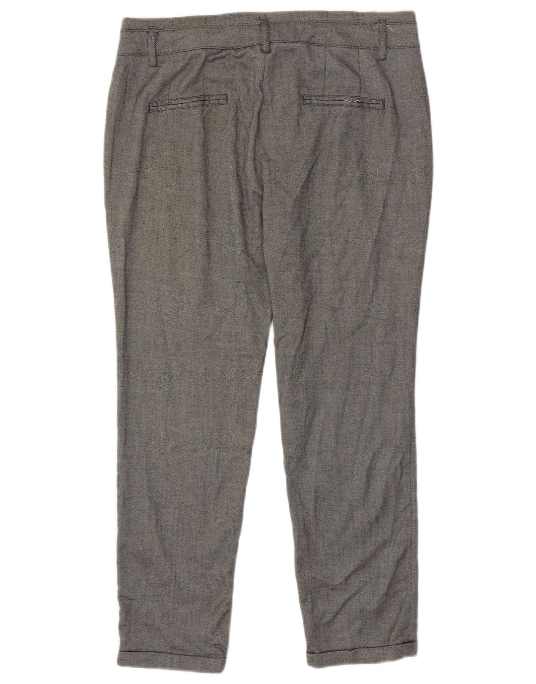 Zara Mens Slim Chino Trousers EU 40 Medium W30 L27 Grey Polyamide