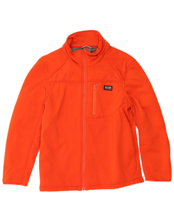 Slam Mens Liner Tracksuit Top Jacket Small Orange Polyester