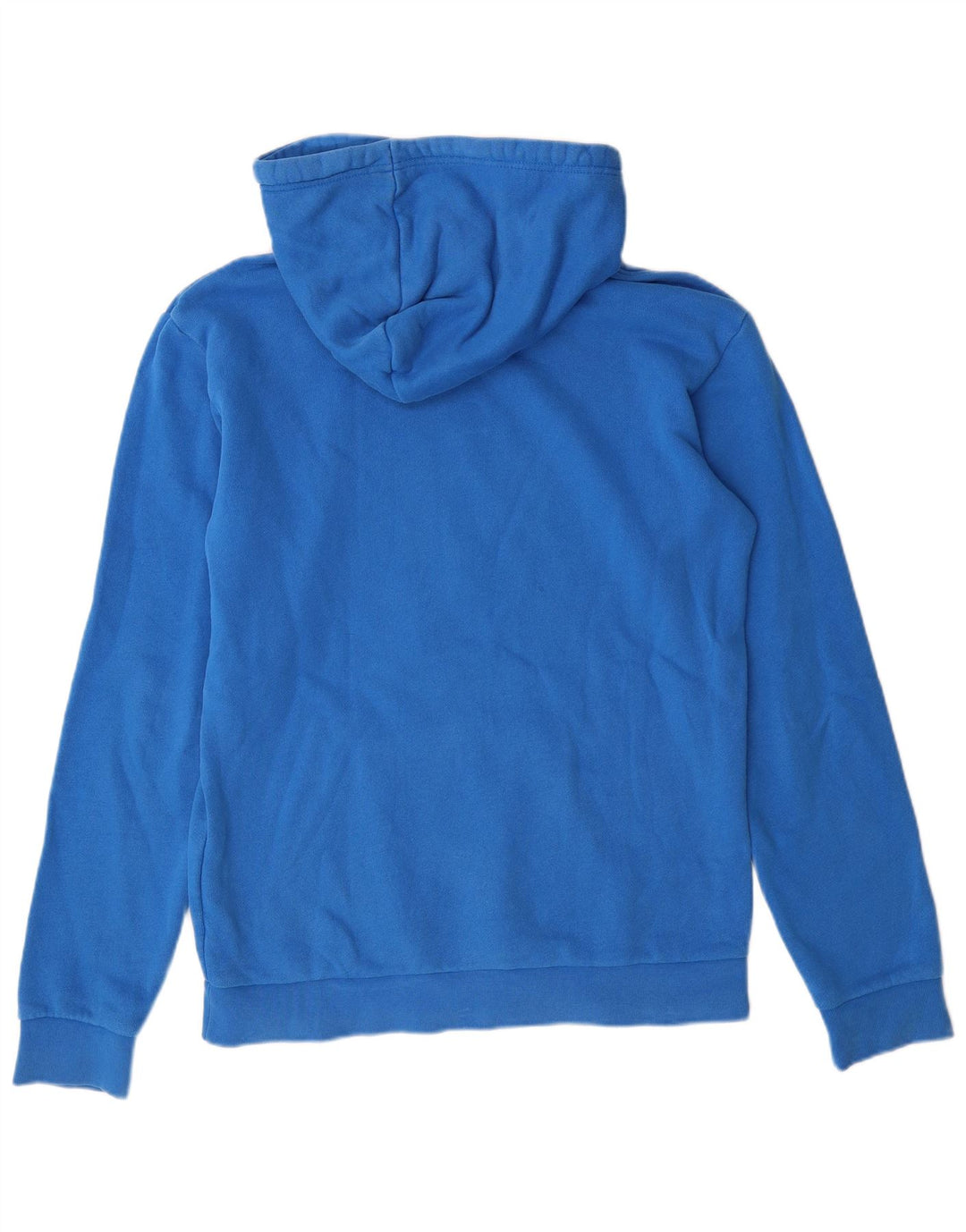 ADIDAS Mens Graphic Hoodie Jumper Small Blue Cotton