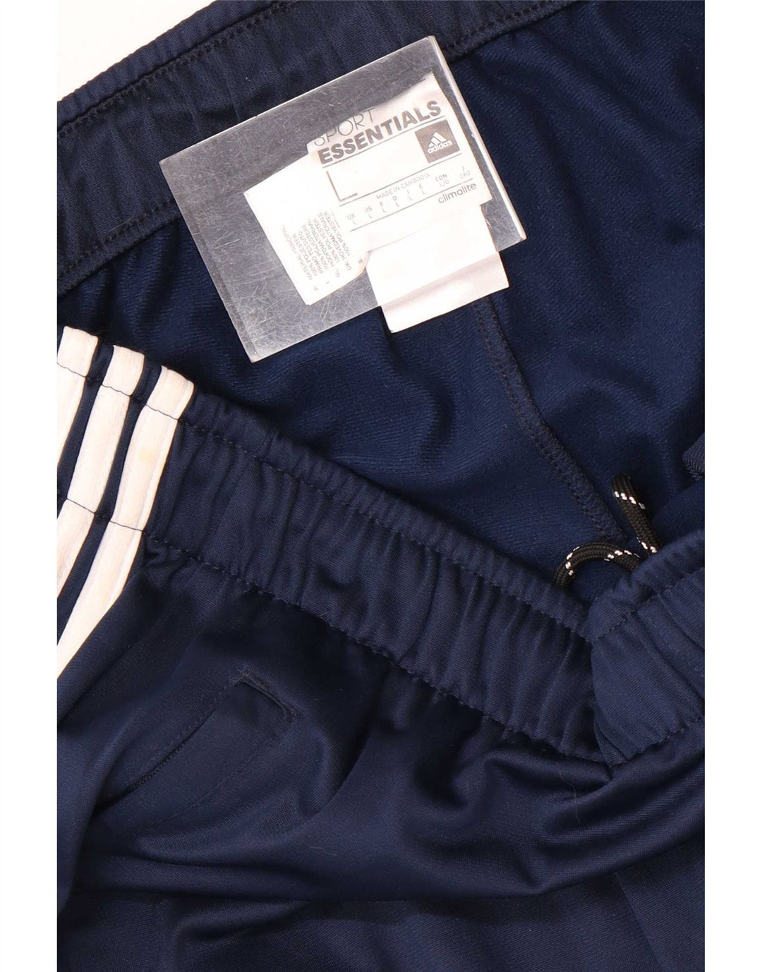 Adidas Mens Climalite Tracksuit Trousers Large Navy Blue Polyester