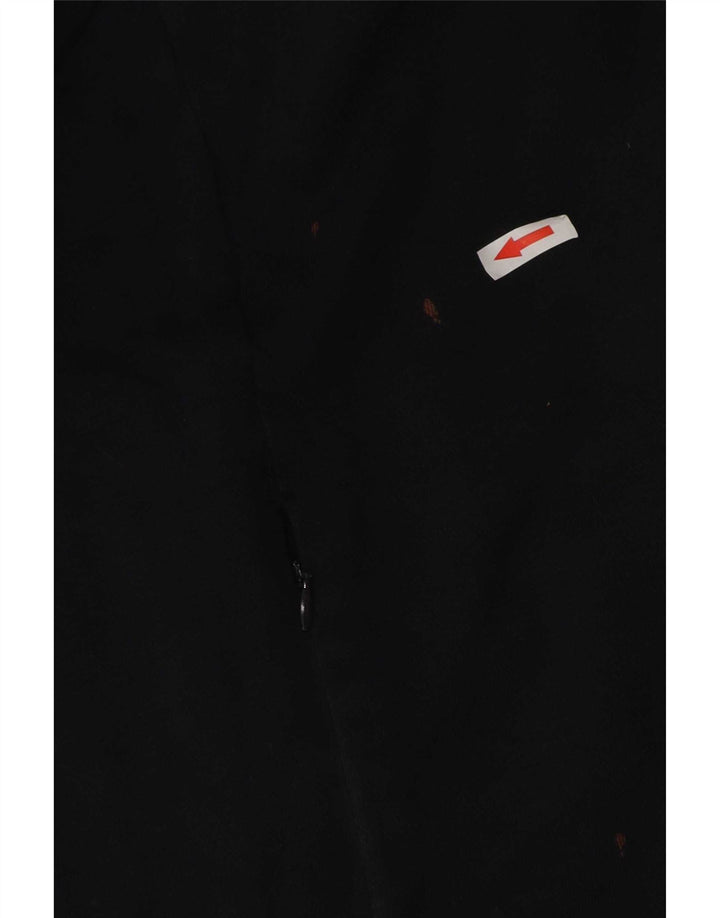 Nike Mens Zip Hoodie Sweater Medium Black Cotton