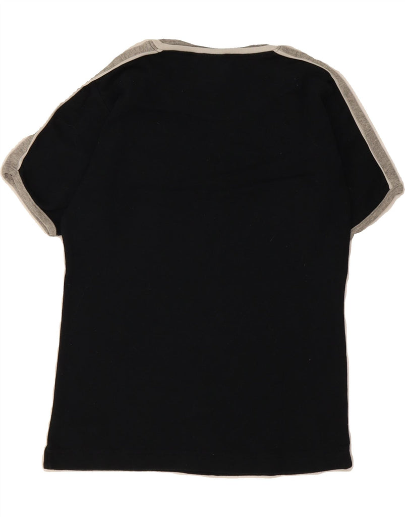 FREE PLAY Womens Graphic T-Shirt Top UK 12 Medium Black Cotton Vintage Free Play and Second-Hand Free Play from Messina Hembry 