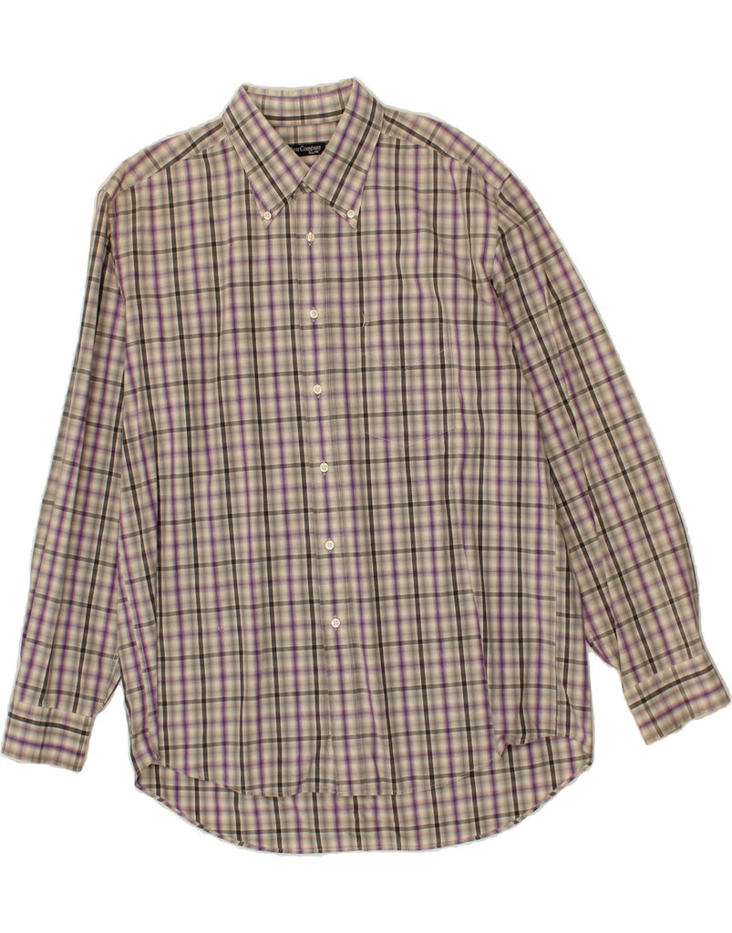 BEST COMPANY Mens Shirt 2XL Grey Check Cotton Vintage Best Company and Second-Hand Best Company from Messina Hembry 