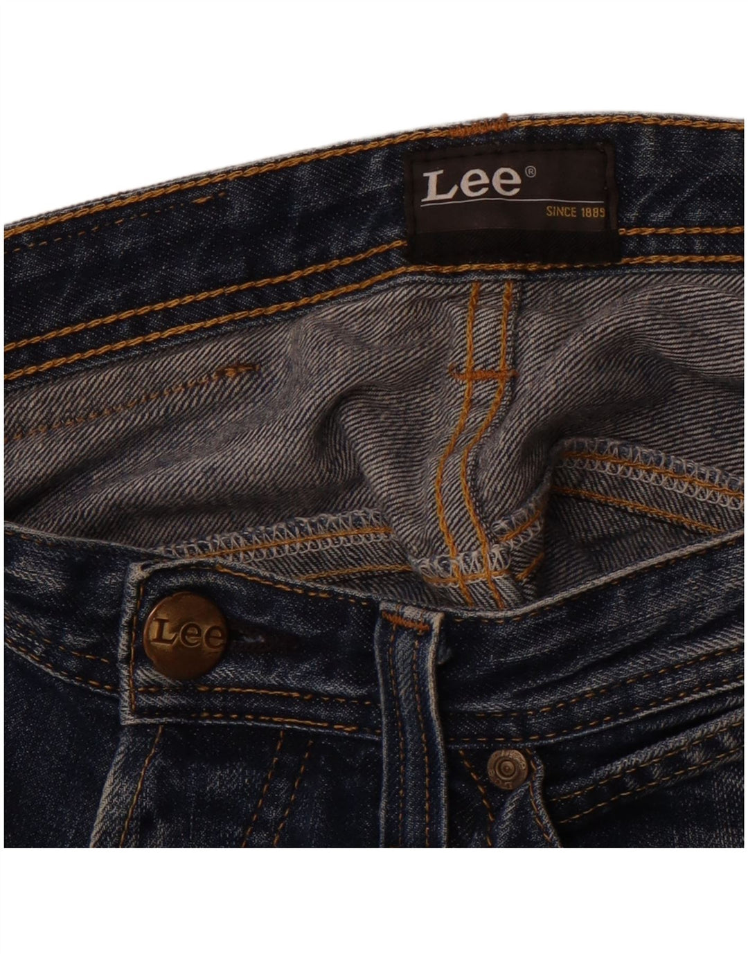 LEE Mens Denim Shorts W34 Large Blue
