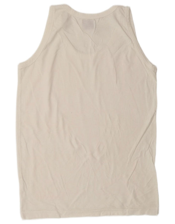 Jack & Jones Mens Graphic Vest Top Small White