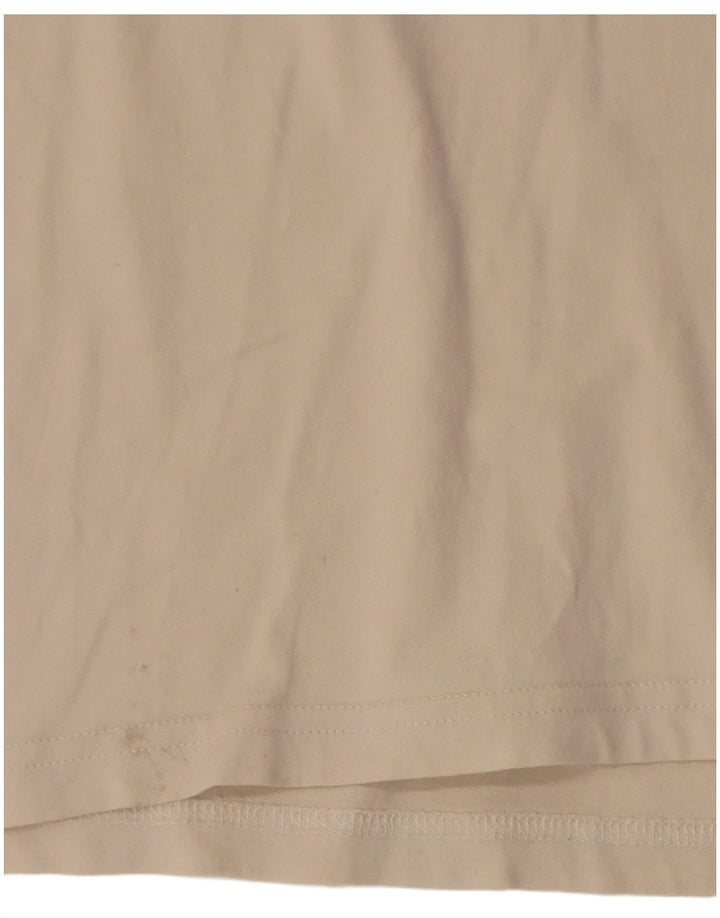 The North Face Mens Graphic T-Shirt Top Medium Beige Cotton