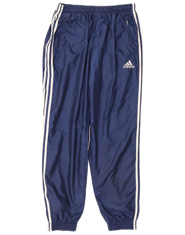 Adidas Mens Tracksuit Trousers Joggers UK 44/46 Large Blue Polyamide
