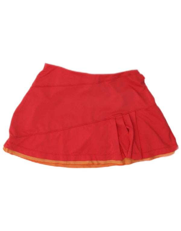 Nike Womens Dri Fit Tennis Skirt UK 8/10 Small Red Polyester