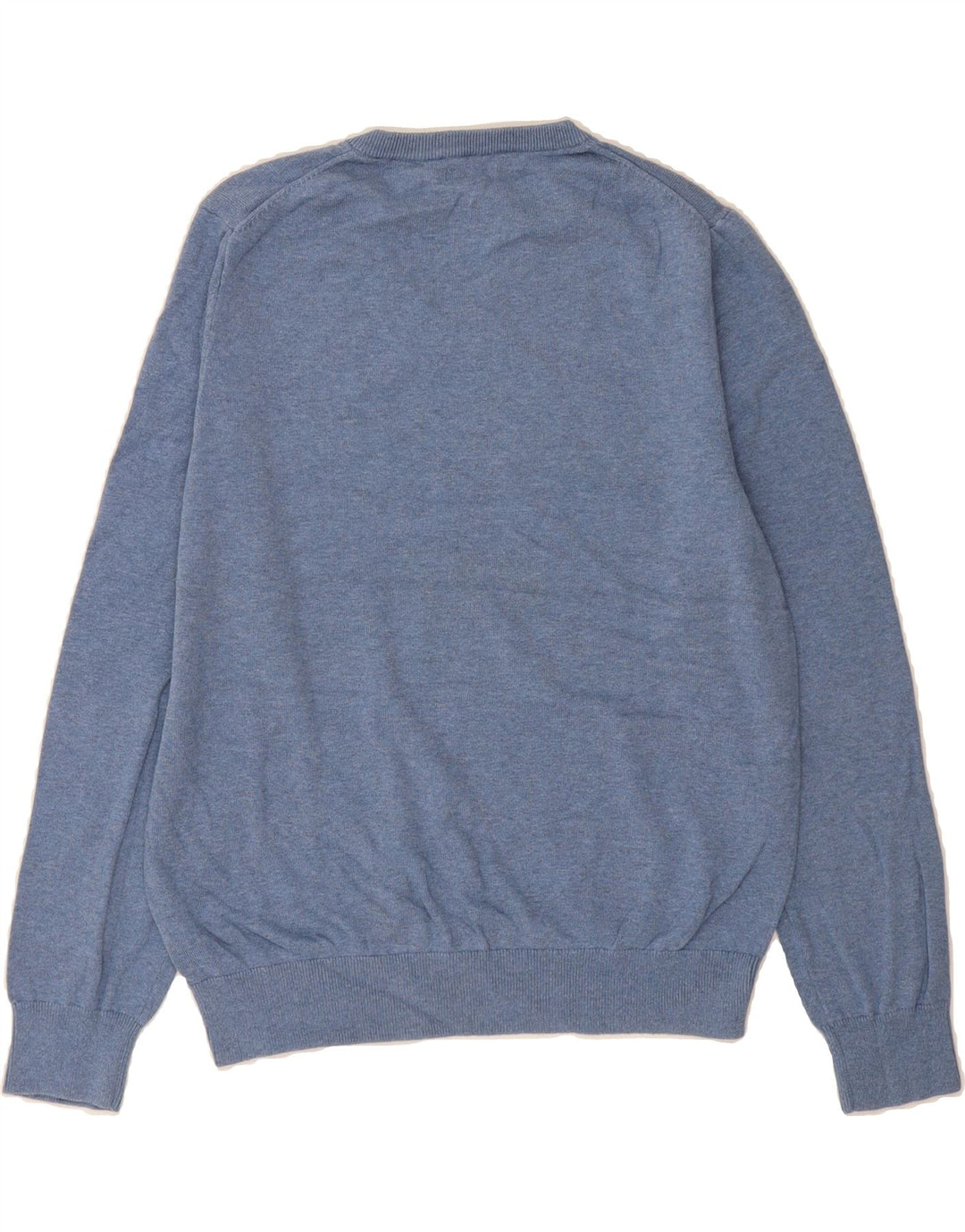 IZOD Mens V-Neck Jumper Sweater Medium Blue Cotton Vintage Izod and Second-Hand Izod from Messina Hembry 