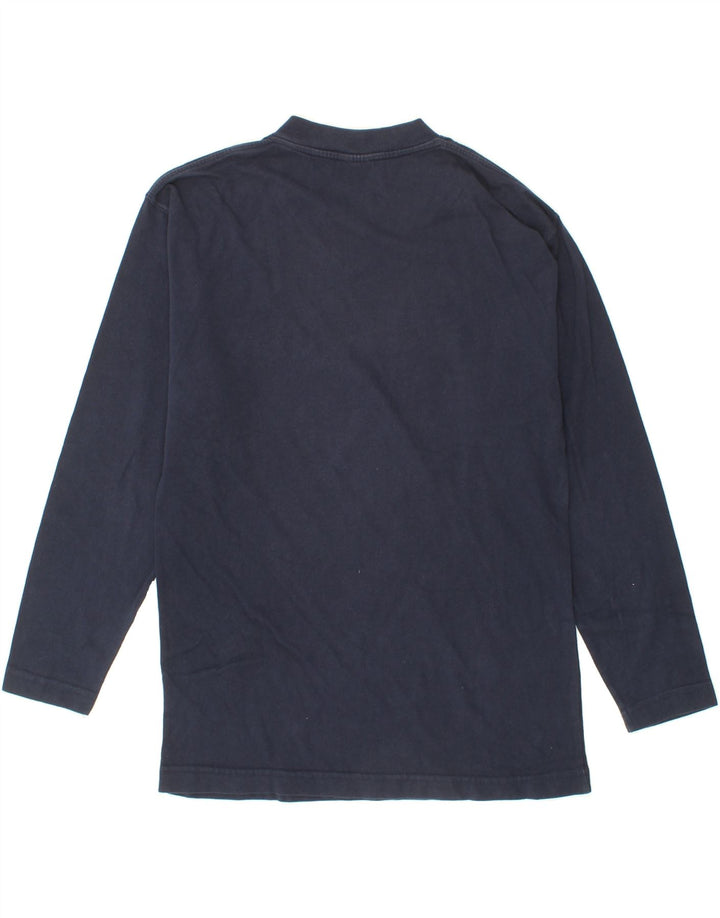 CHAMPION Mens Graphic Top Long Sleeve Medium Navy Blue Vintage Champion and Second-Hand Champion from Messina Hembry 