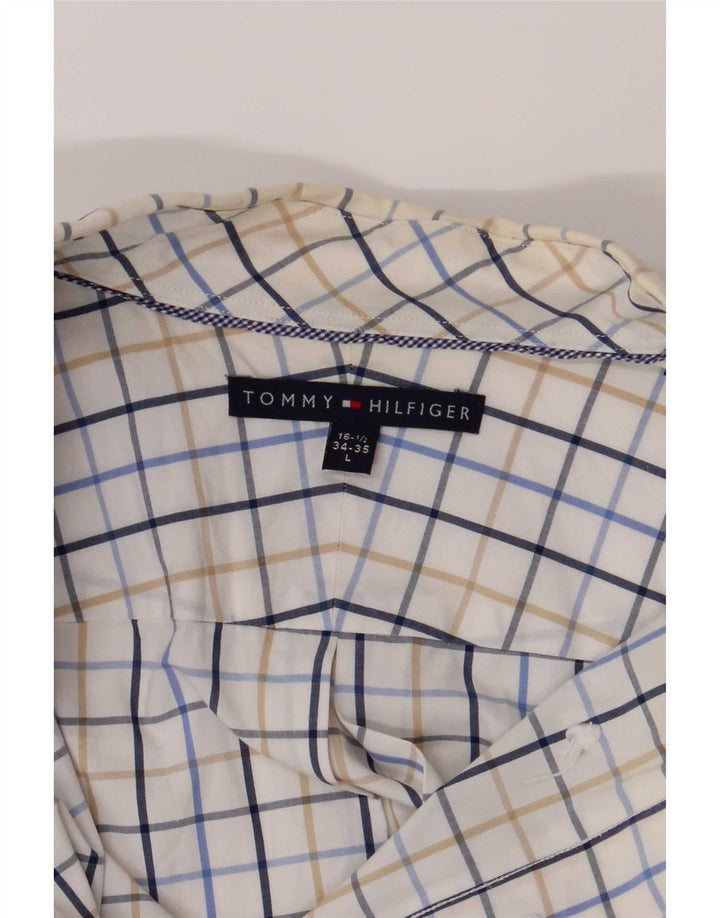 Tommy Hilfiger Mens Shirt Size 16 1/2 Large Multicoloured Check
