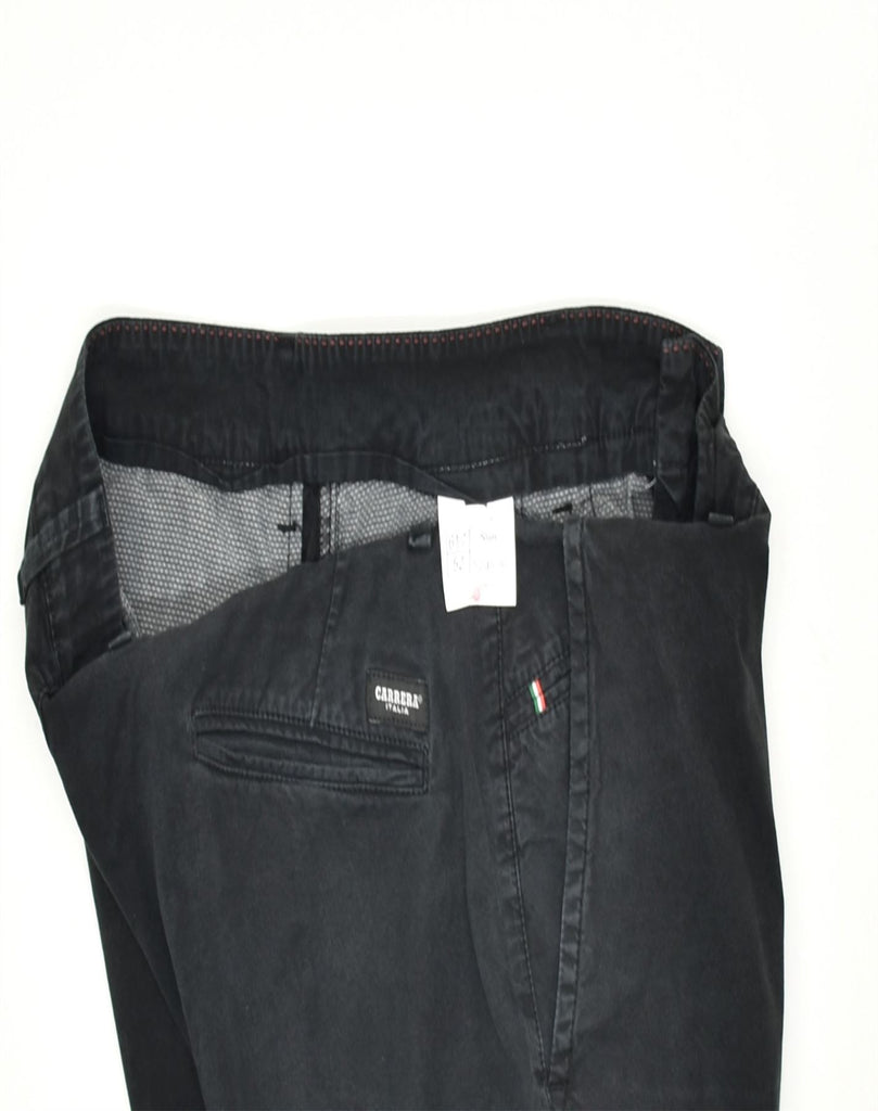 CARRERA Mens Slim Chino Trousers W36 L28 Black Cotton | Vintage | Thrift | Second-Hand | Used Clothing | Messina Hembry 