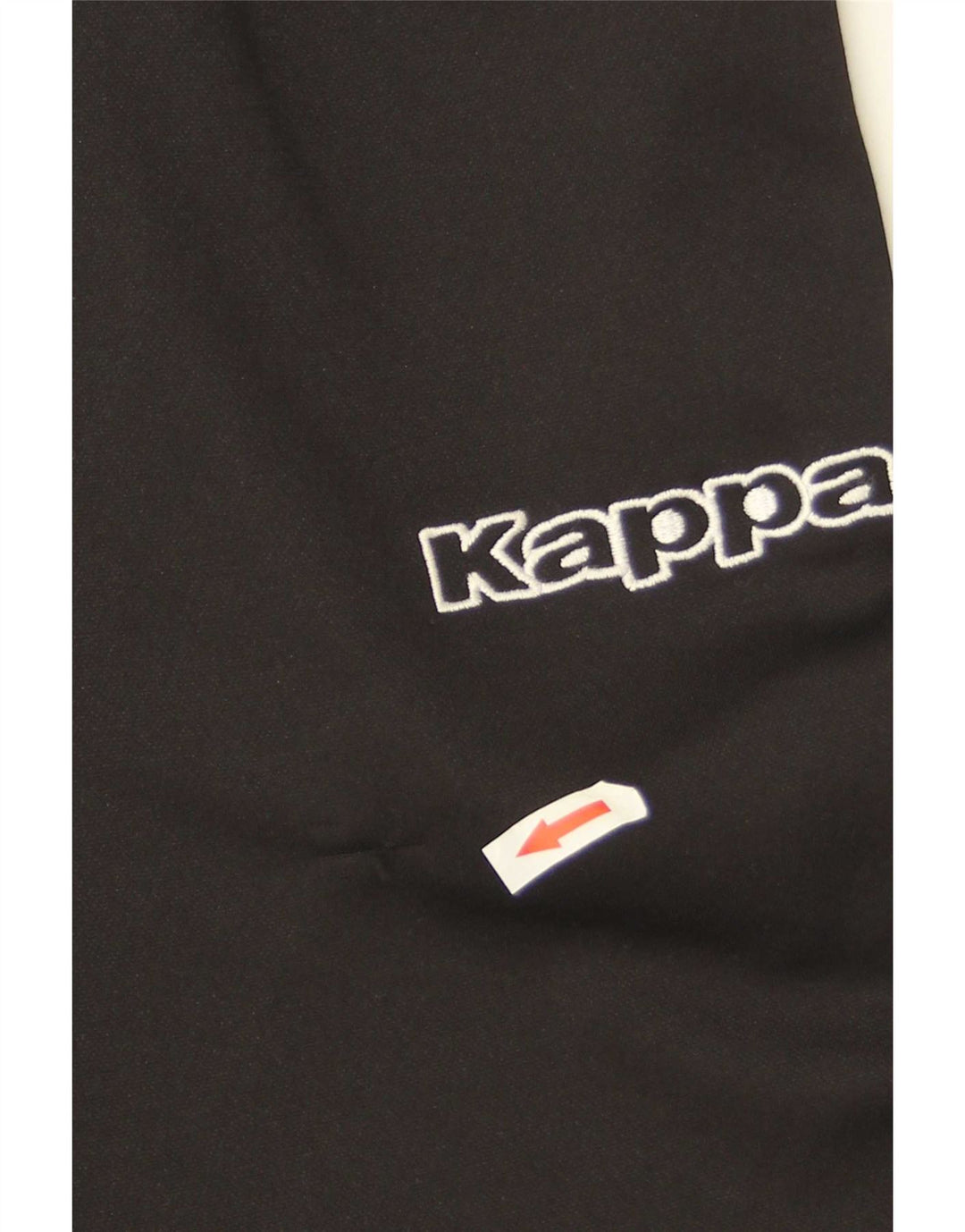 Kappa Mens Graphic Tracksuit Trousers Small  Black Polyester