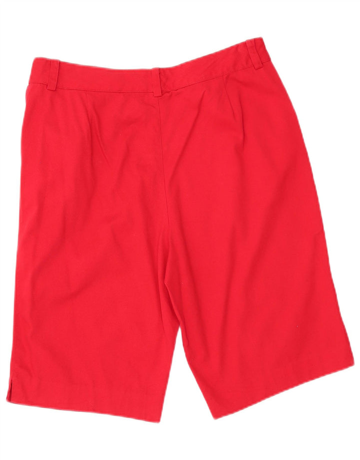Chaps Womens Casual Shorts US 10 Large W32  Red Cotton