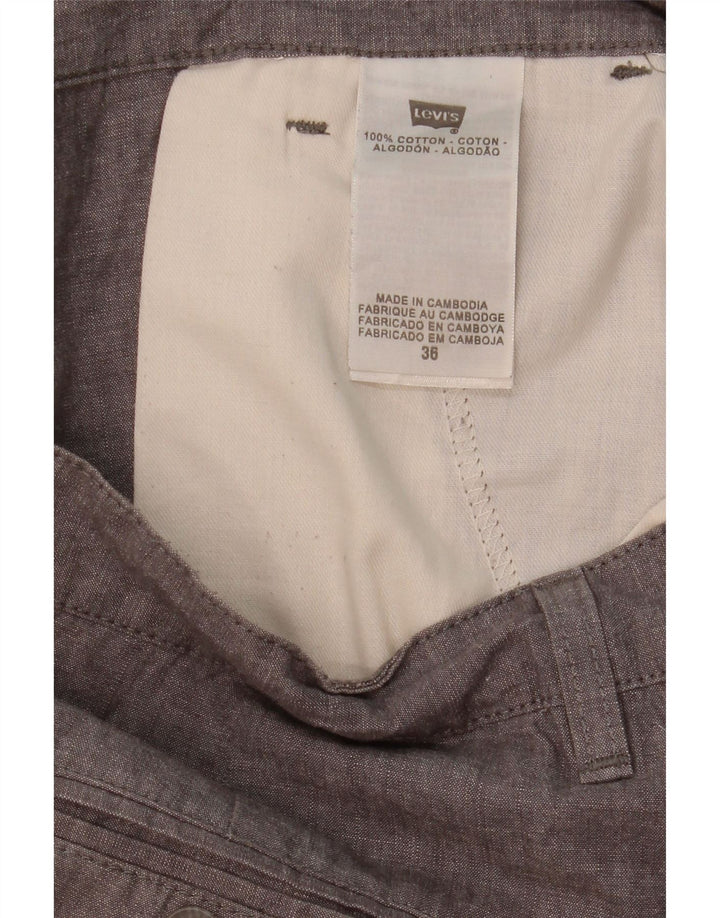 Levi's Mens Chino Shorts W36 Large Grey Cotton
