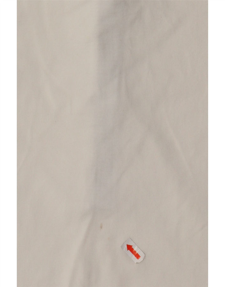 Chervo Womens Polo Shirt IT 42 Medium White Polyamide