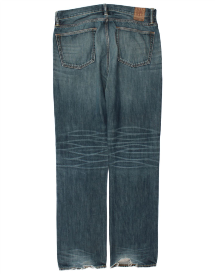 Gap Mens Straight Jeans W34 L34 Blue Cotton