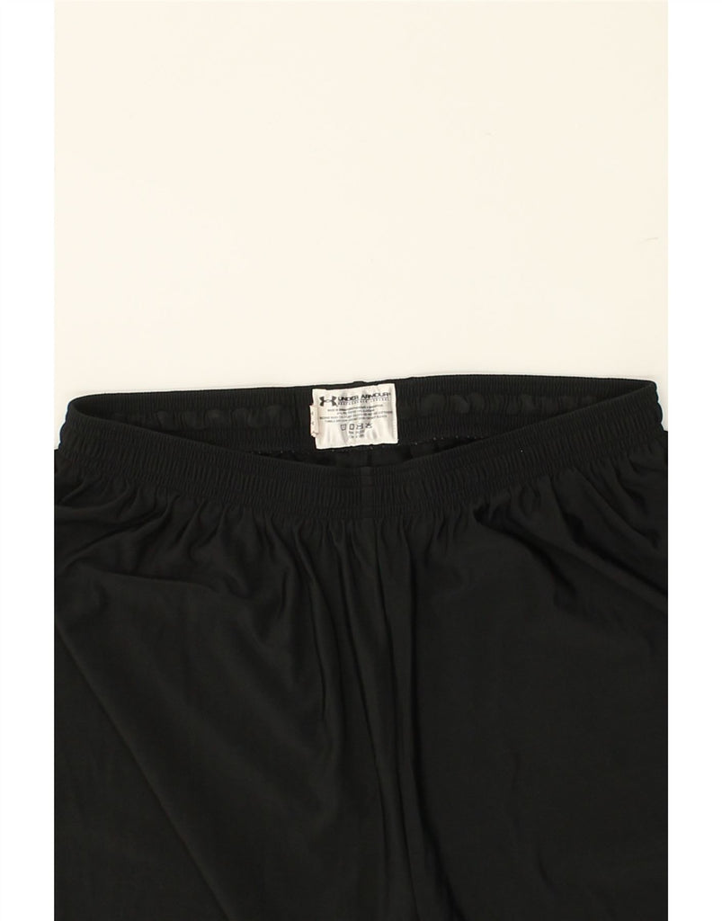 UNDER ARMOUR Womens Sport Shorts UK 8 Small Black Polyester | Vintage Under Armour | Thrift | Second-Hand Under Armour | Used Clothing | Messina Hembry 