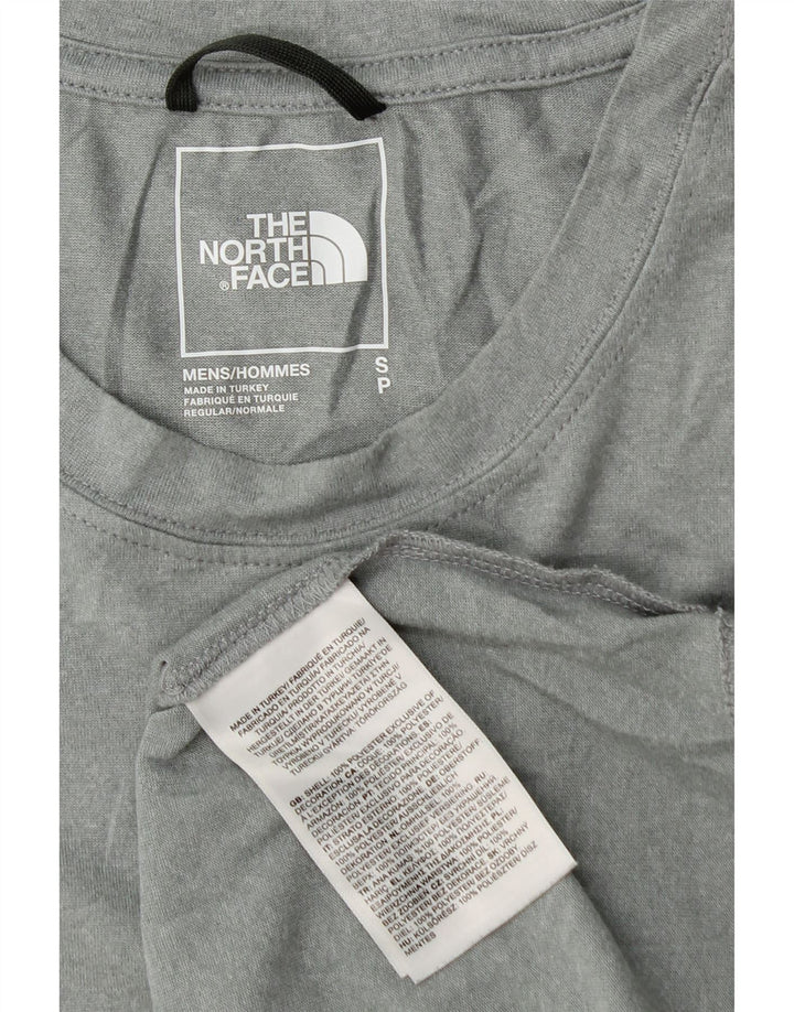 The North Face Mens T-Shirt Top Small Grey Polyester