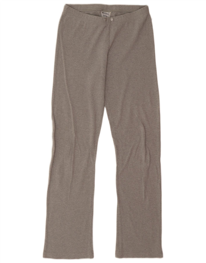 Champion Womens Tracksuit Trousers UK 12 Medium  Grey Cotton