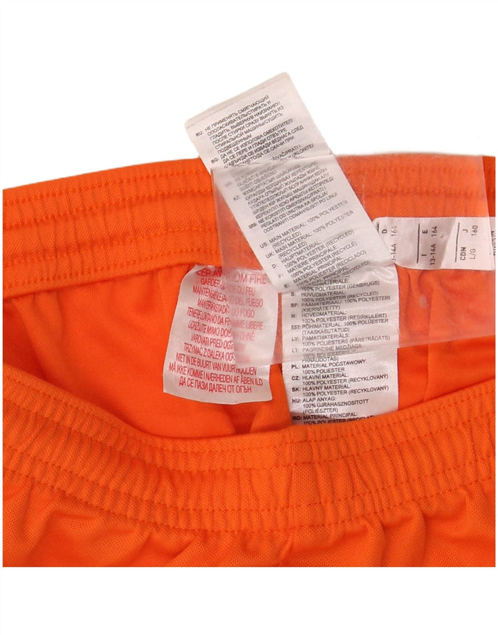 ADIDAS Boys Aeroready Sport Shorts 13-14 Years  Orange Polyester