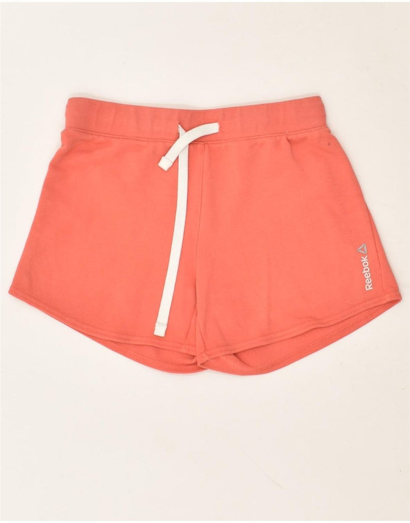 REEBOK Womens Sport Shorts UK 4 XS Orange Cotton | Vintage Reebok | Thrift | Second-Hand Reebok | Used Clothing | Messina Hembry 