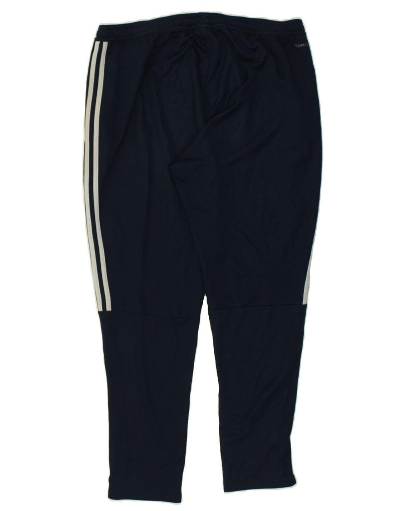 ADIDAS Mens Tracksuit Trousers 2XL Navy Blue Polyester | Vintage Adidas | Thrift | Second-Hand Adidas | Used Clothing | Messina Hembry 