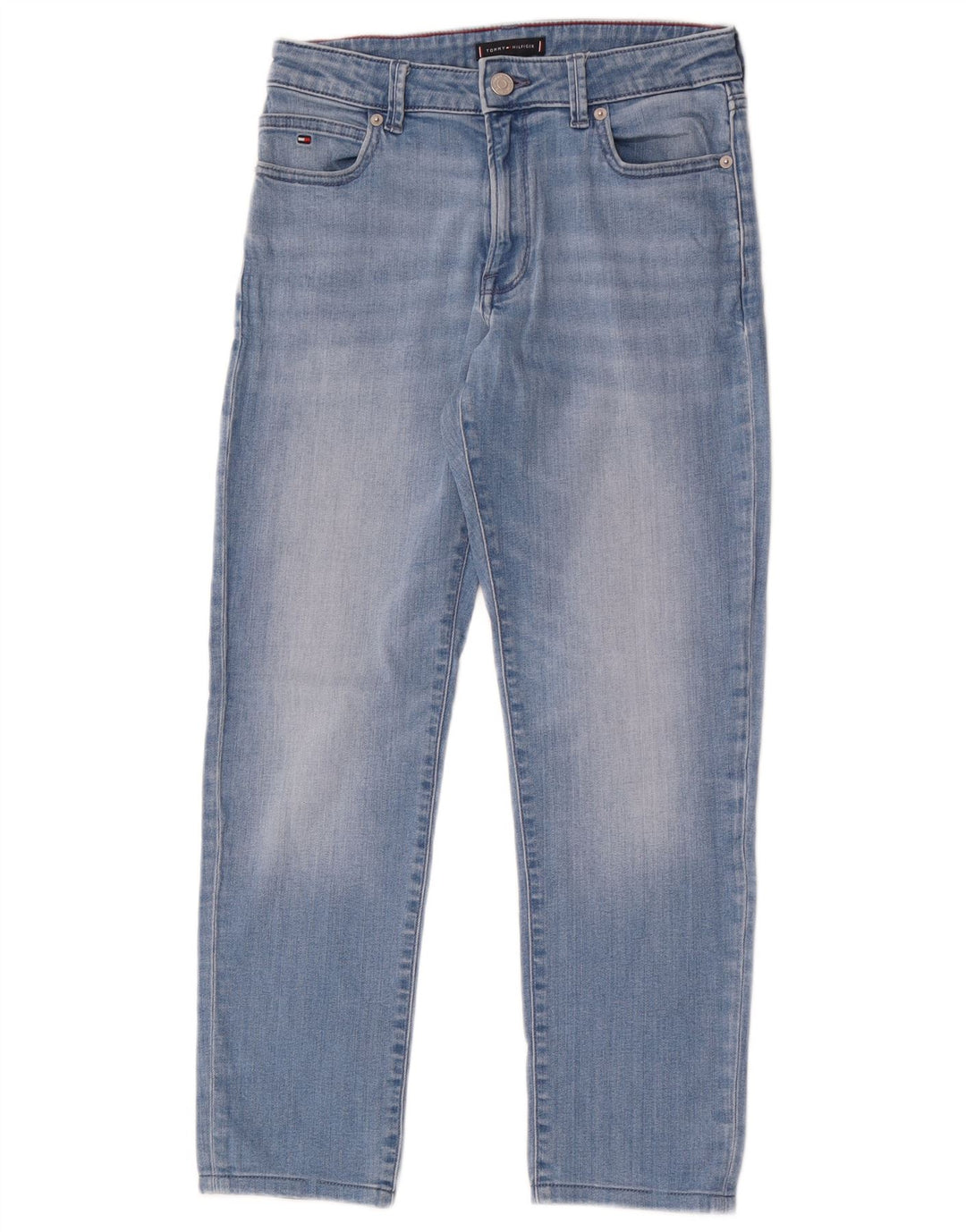 Tommy Hilfiger Boys Straight Jeans 12-13 Years Blue Cotton